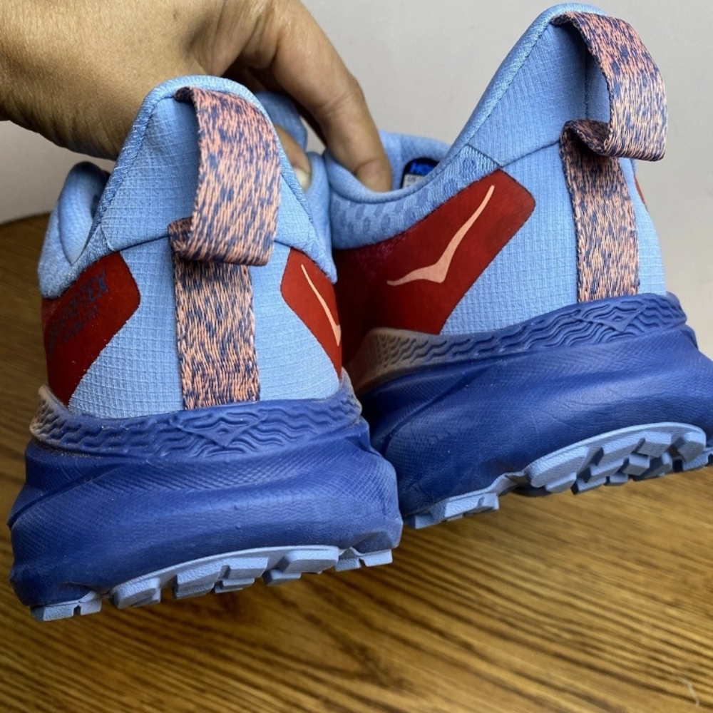 Hoka Women's Red and Light Blue Athletic Shoes - Picture 7 of 15